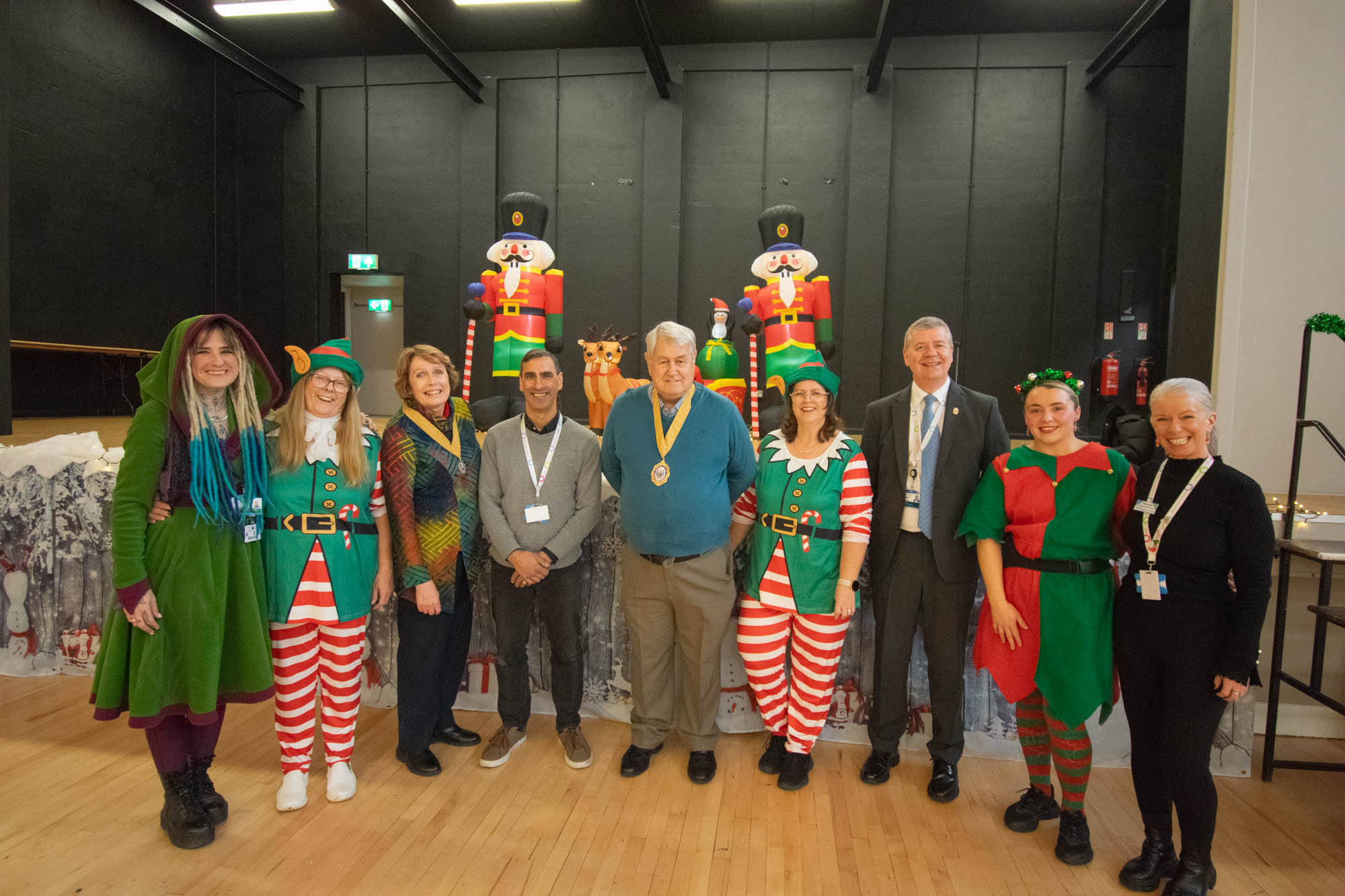 The Mayor, Mayoress and Cllr Rob Lillis visit the Paddocks
