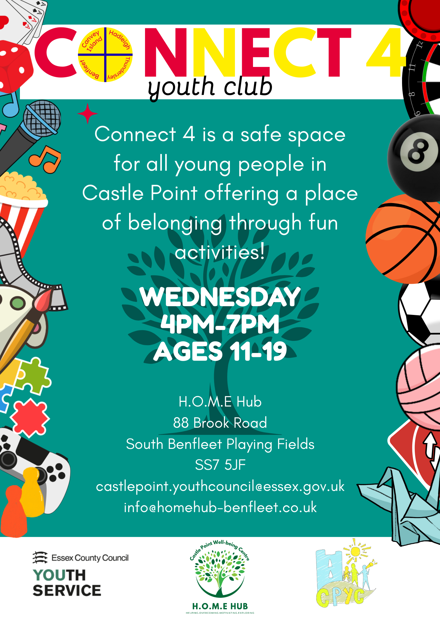 Connect 4 Youth Club Poster