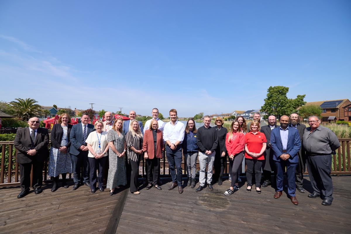 Adam Hawksbee and representatives from local Community and Government