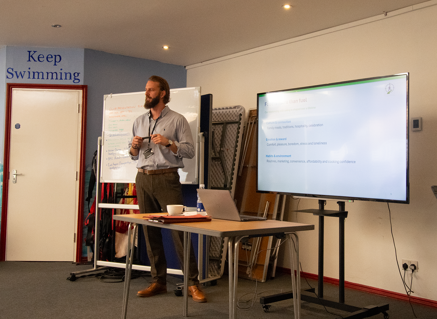 The Health Compass speaker giving a presentation