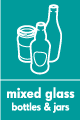 mixed glass and jars logo