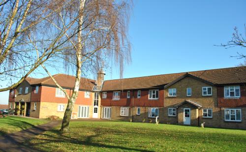 Exterior photograph of the front of Westwood Court